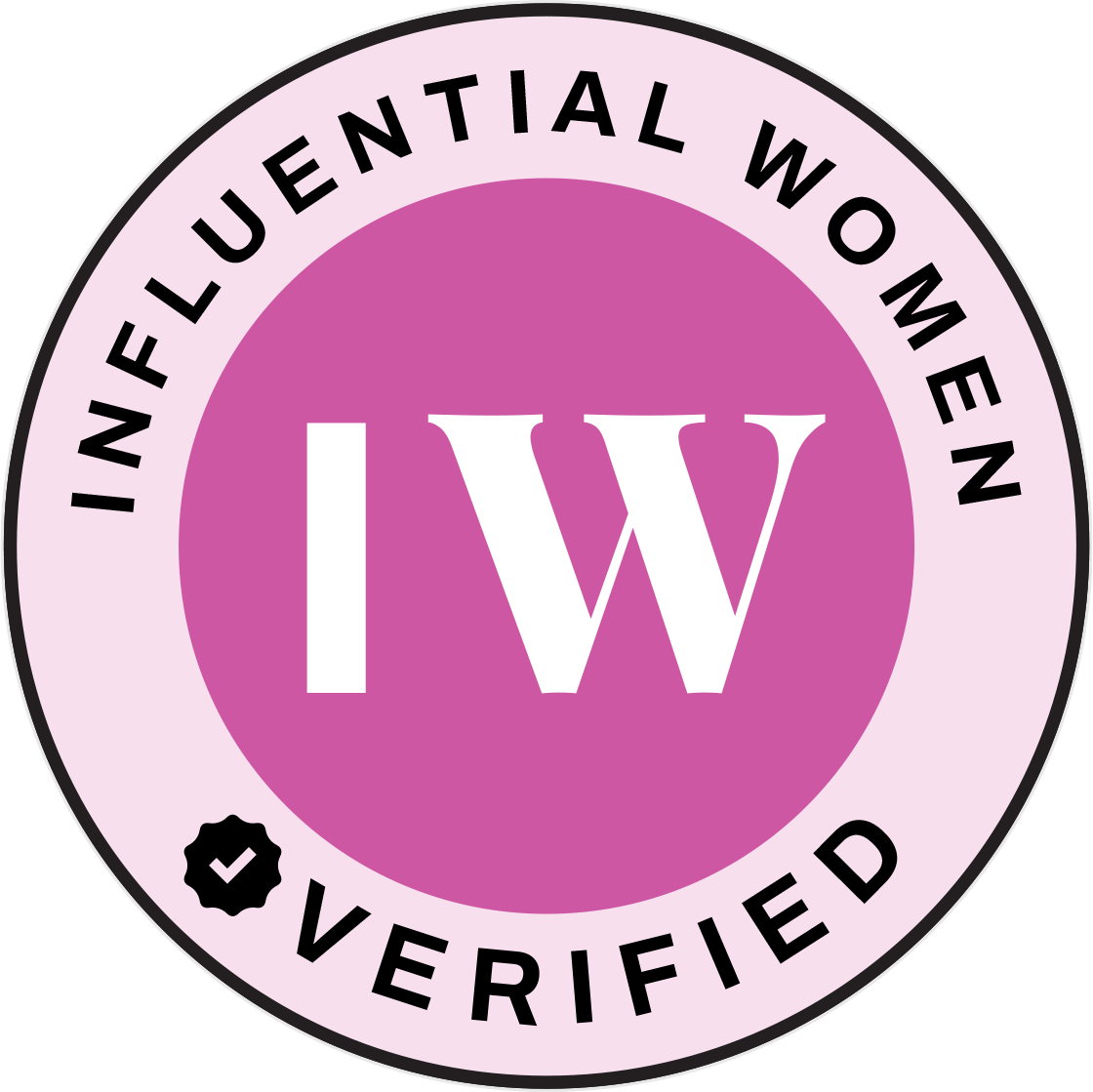 Influential Women verified recognition badge